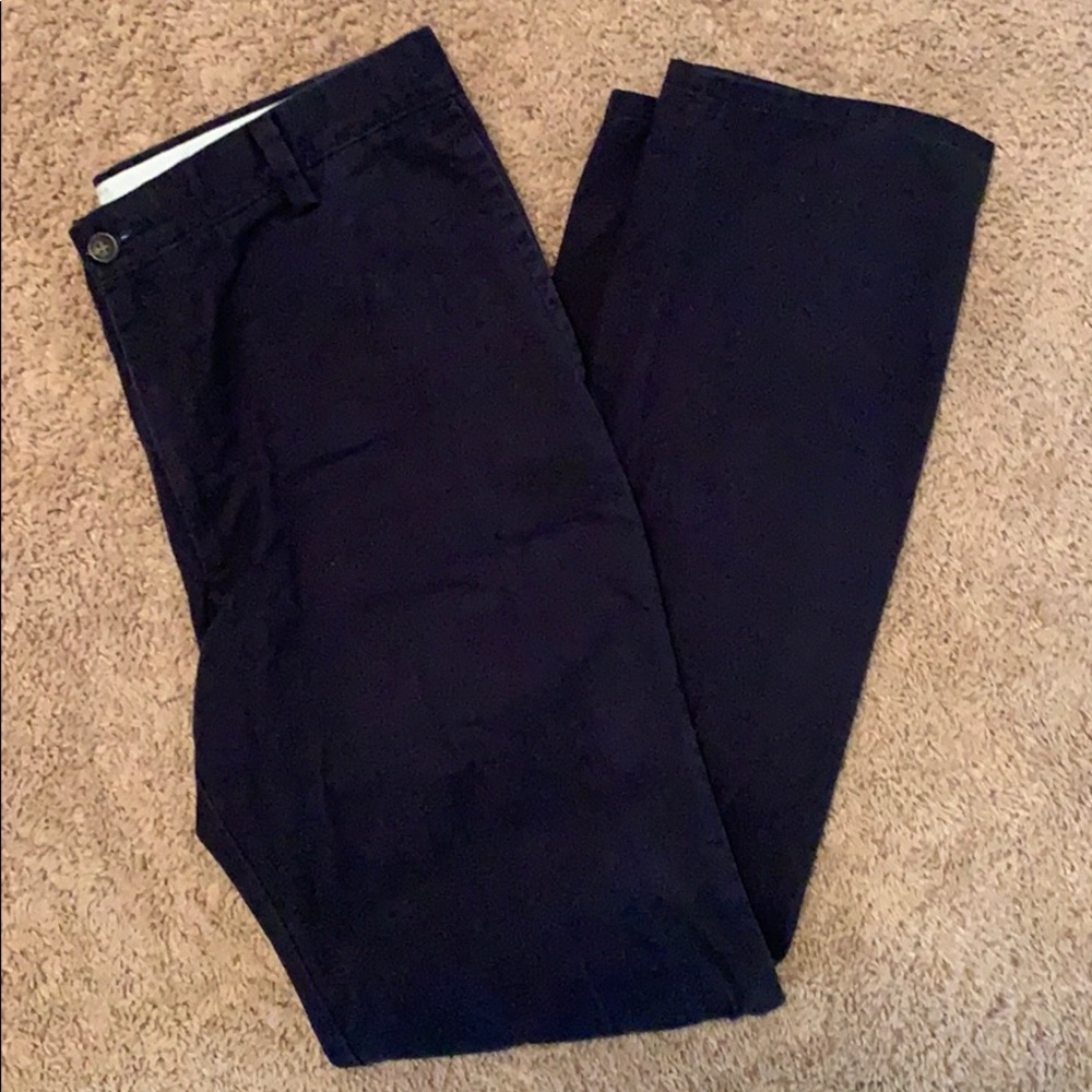 Navy docker straight fit pants